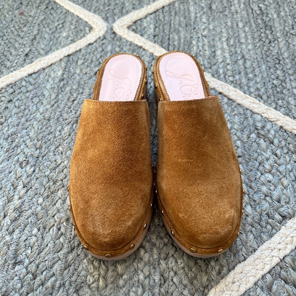 Nearly New J. Crew Suede Clogs